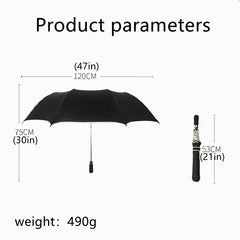 Double Folded Golf Umbrella Windproof Stormproof