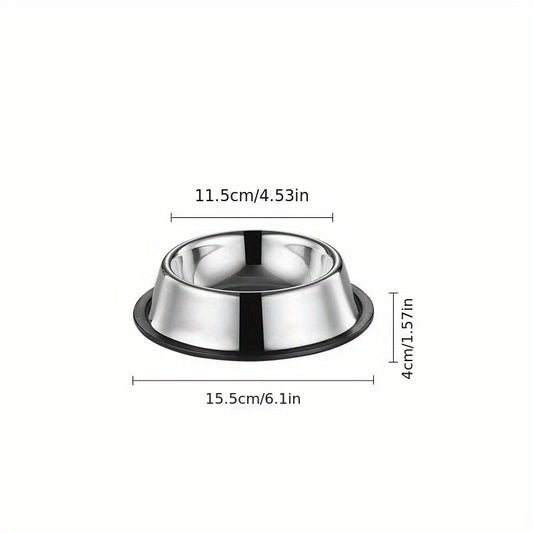 Stainless Steel Anti Slip Dog Bowl for Water and Food