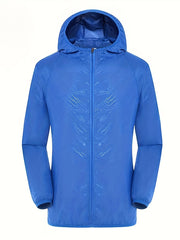 Men's Lightweight Waterproof Windbreaker Jacket Hooded Coat