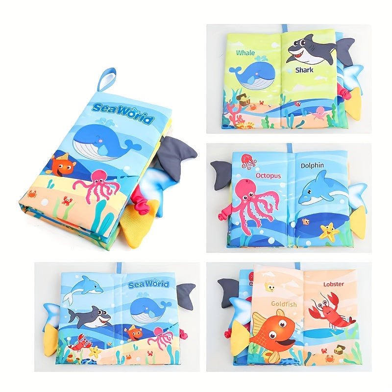 3pc Sensory Preschool Books with Touch Pages Safe Belly Time Toys