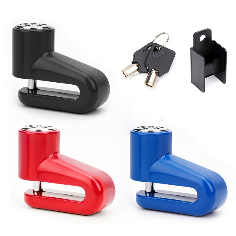 Heavy Duty Motorcycle Disc Brake Lock with Reminder Cable