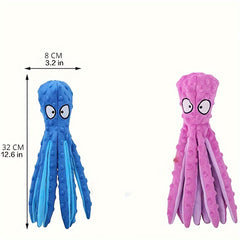 Octopus Plush Dog Toy Durable Chew Toy For Small Dogs