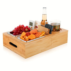 Sofa Snack Bowl Bottle Holder Storage Box
