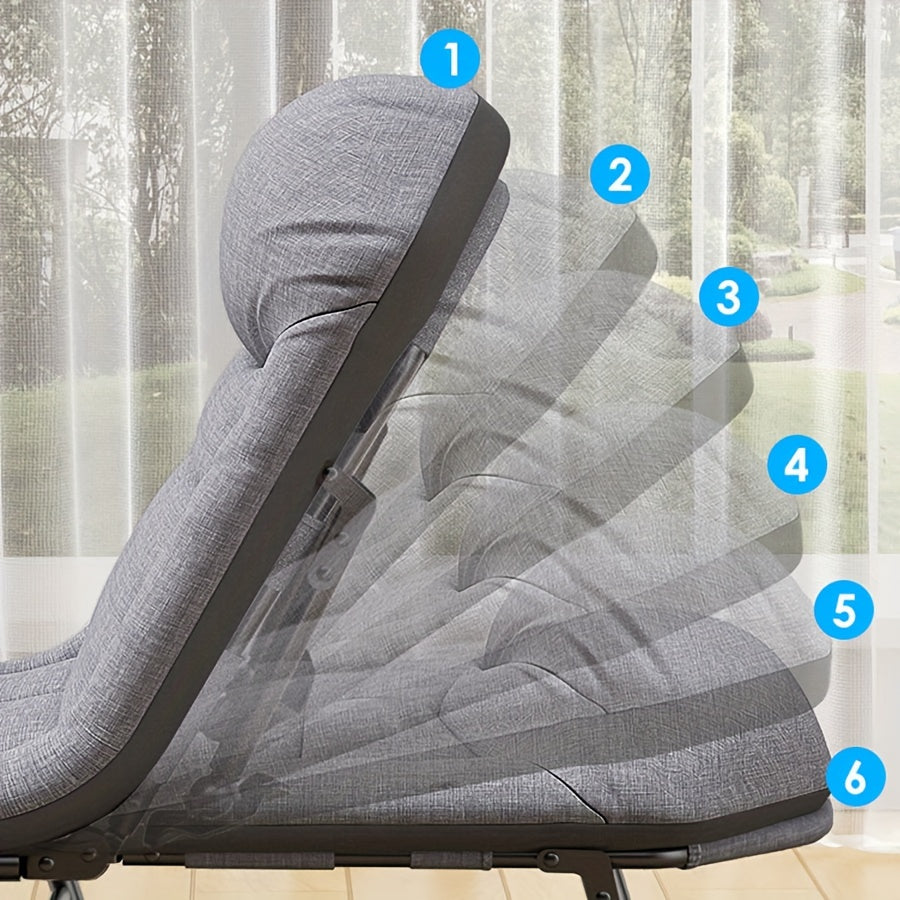 Portable Folding Bed Single Sleeping Bed with Blanket