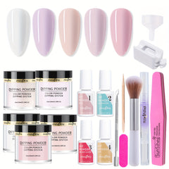 17 Pcs Dip Powder Nail Kit Starter Set All Colors Dipping Powder System