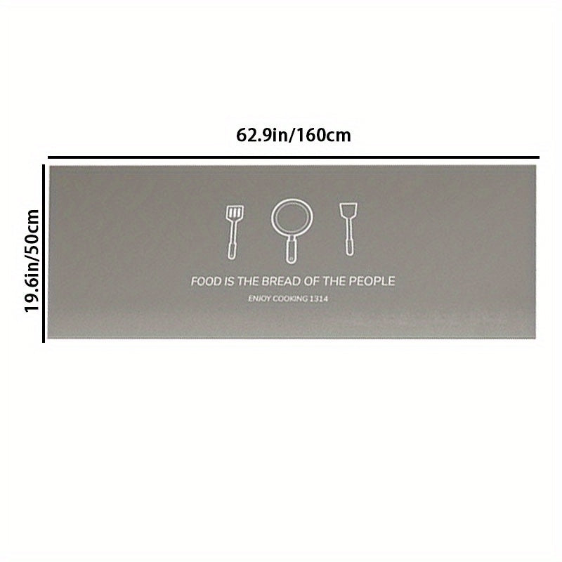 Non-slip Kitchen Floor Mat Absorbent Quick Dry Rubber Back Kitchen Rug