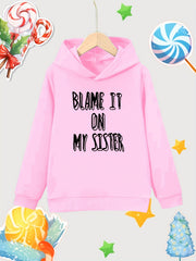Girls Cotton Hooded Sweatshirt Autumn Winter
