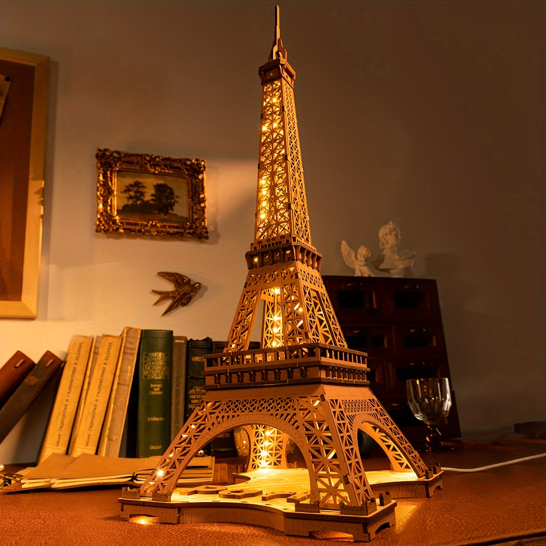 Eiffel Tower 3D Wooden Puzzle For Teens Adult Decoration