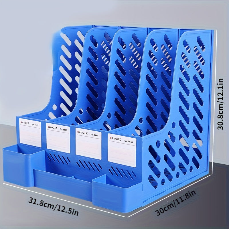 1pc Four Bar File Frame Thickened File Rack Basket Office Supplies