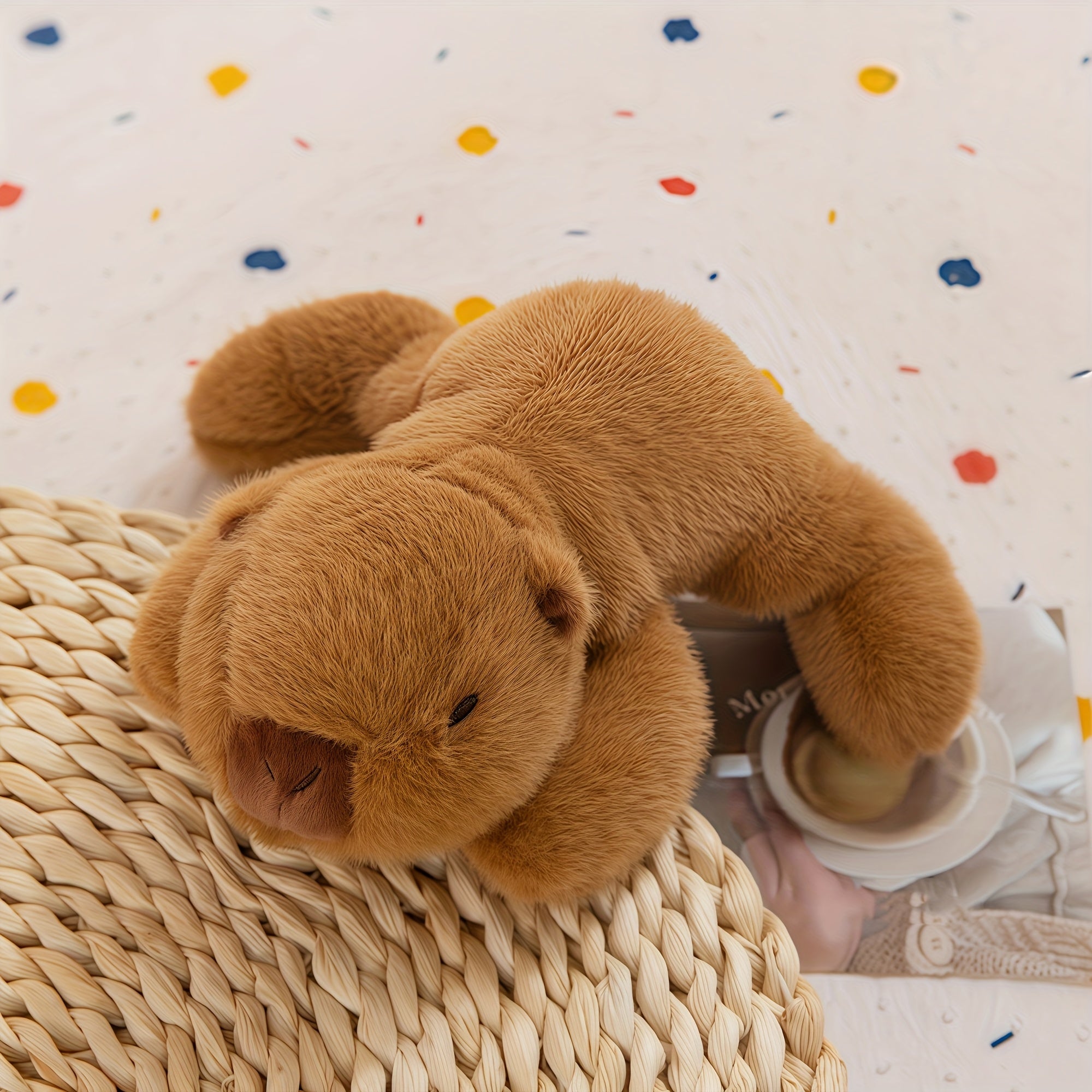Capybara Plush Toy Soft Brown Sturdy Legged Animal Cuddly Stuffed Animal