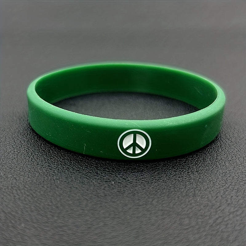 World Peace Silicone Bracelet Sporty Rubber Wristband