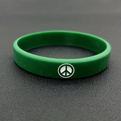 World Peace Silicone Bracelet Sporty Rubber Wristband