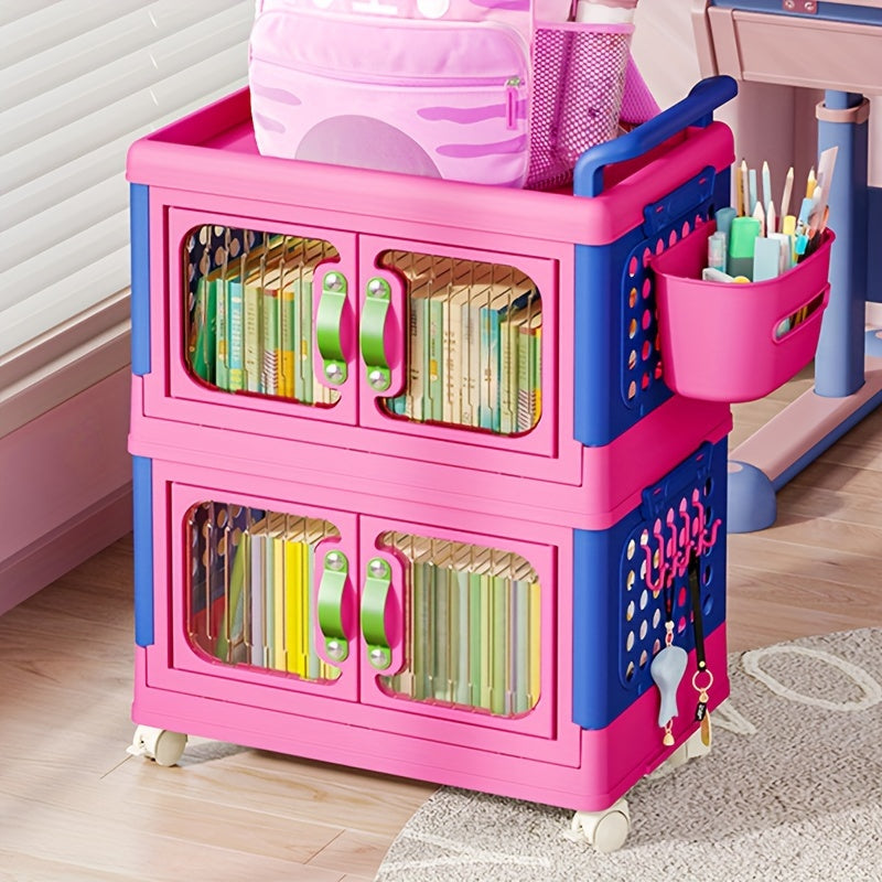 1pc Stackable Storage Box With Lid Plastic Storage Container