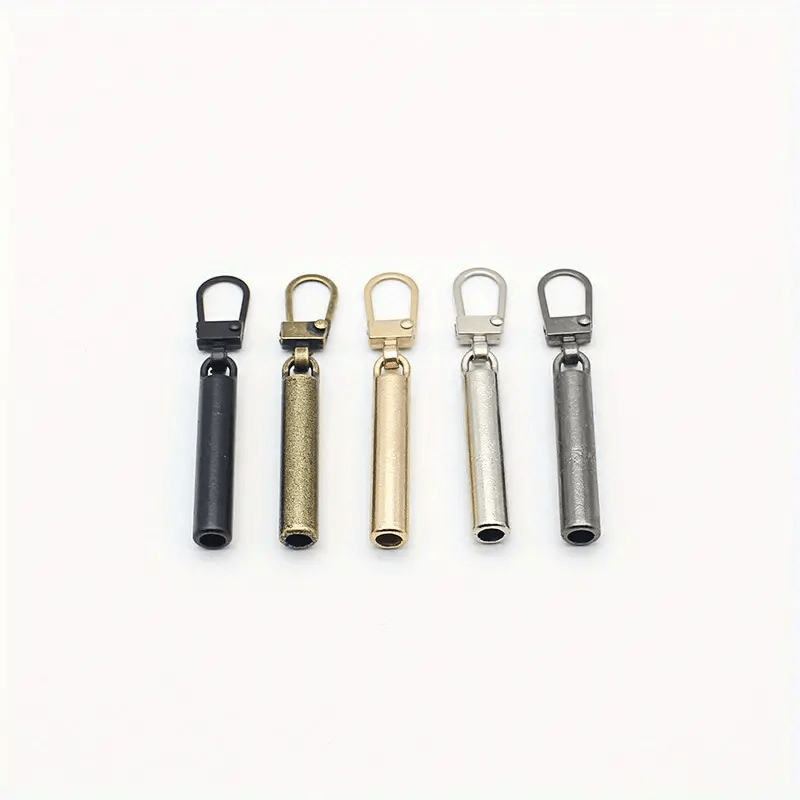 5pcs Metal Zipper Replacement Pull Lock Head DIY Craft Sewing Accessor