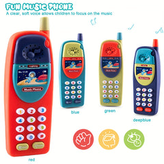 Kids' Fun Music Phone w/ Sound & Light Effects Multiple Modes Ideal Gift