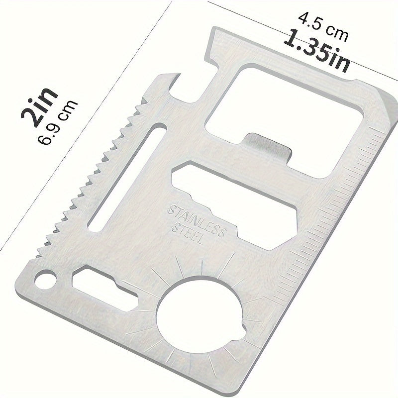 Multitool Outdoor Camping Pocket Tools 11 in 1 Lifesaving Card Survival Tool
