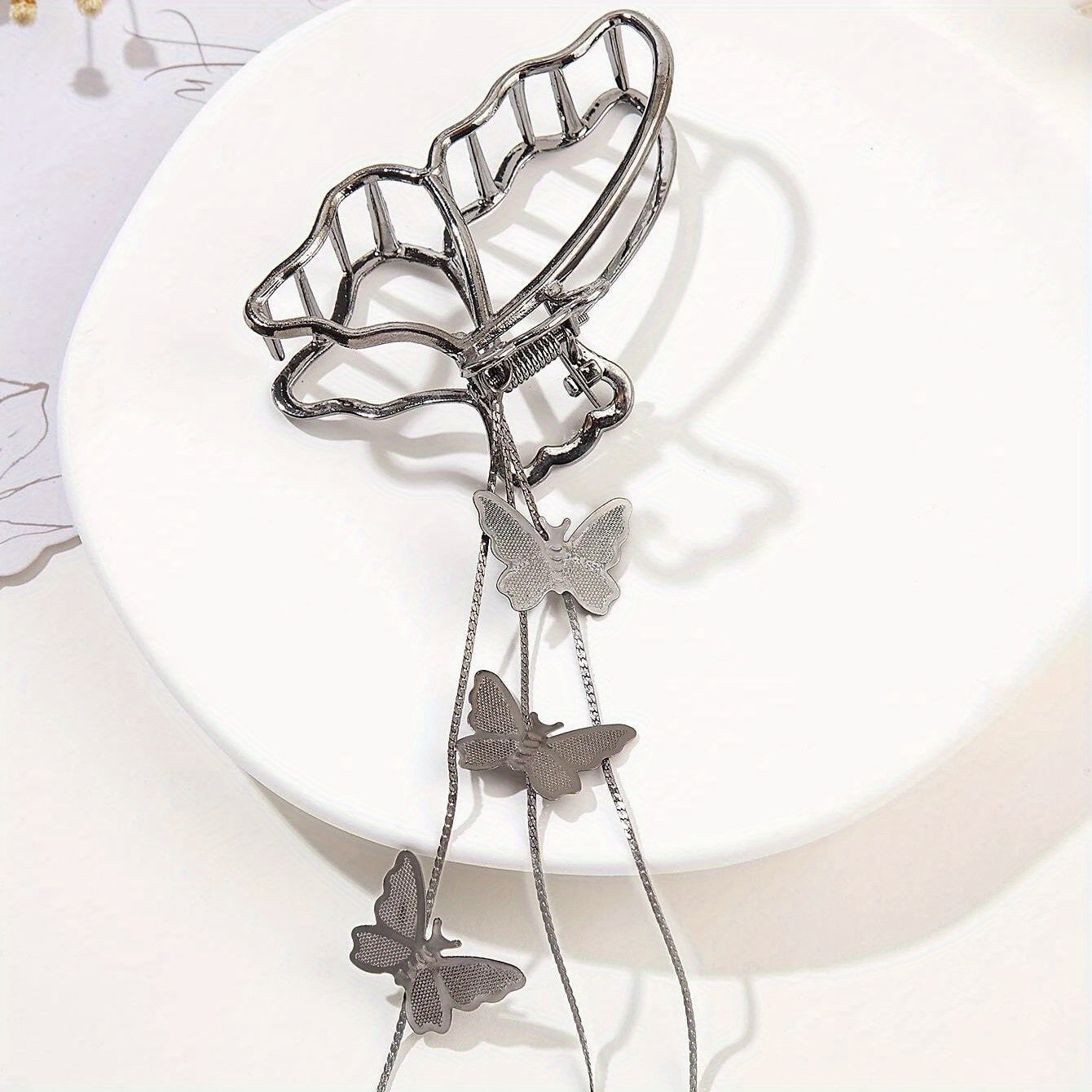 Golden Tassel Hair Claw Accessory for Women Girls