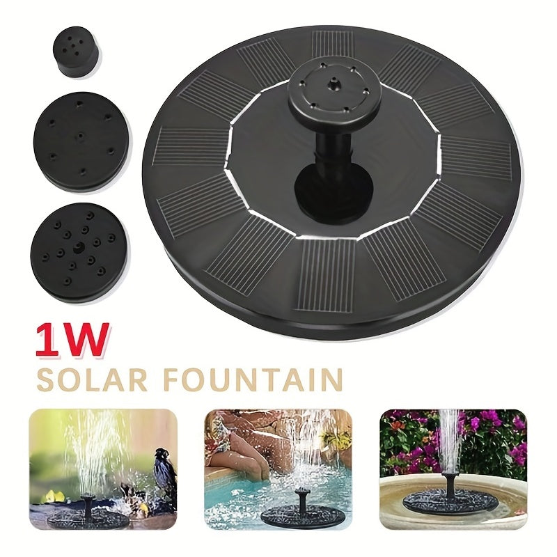 Solar Bird Bath Fountain Pump with 6 Nozzles