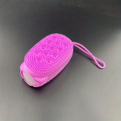 Dual Sided Silicone Bath Brush - Gentle Exfoliation & Skin Cleansing