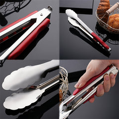 3pcs Stainless Steel Food Clip for BBQ and Kitchen Use