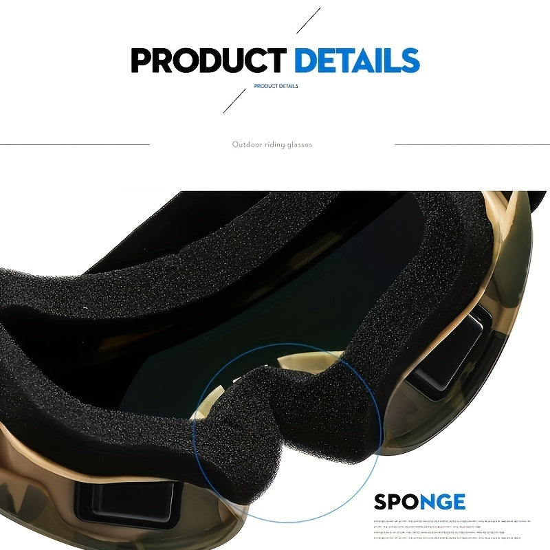 Polarized Ski Goggles with Anti-fog & Windproof Design