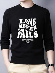 Men's All Match Knitted Sweater Crew Neck Pullover