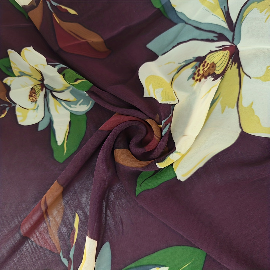 Comfortable Breathable Chiffon Fabric for Diy Clothes Pants Dress 1yard Cut Size