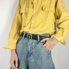 PU Leather Pin Buckle Belt Men's Pants Belt For Jeans