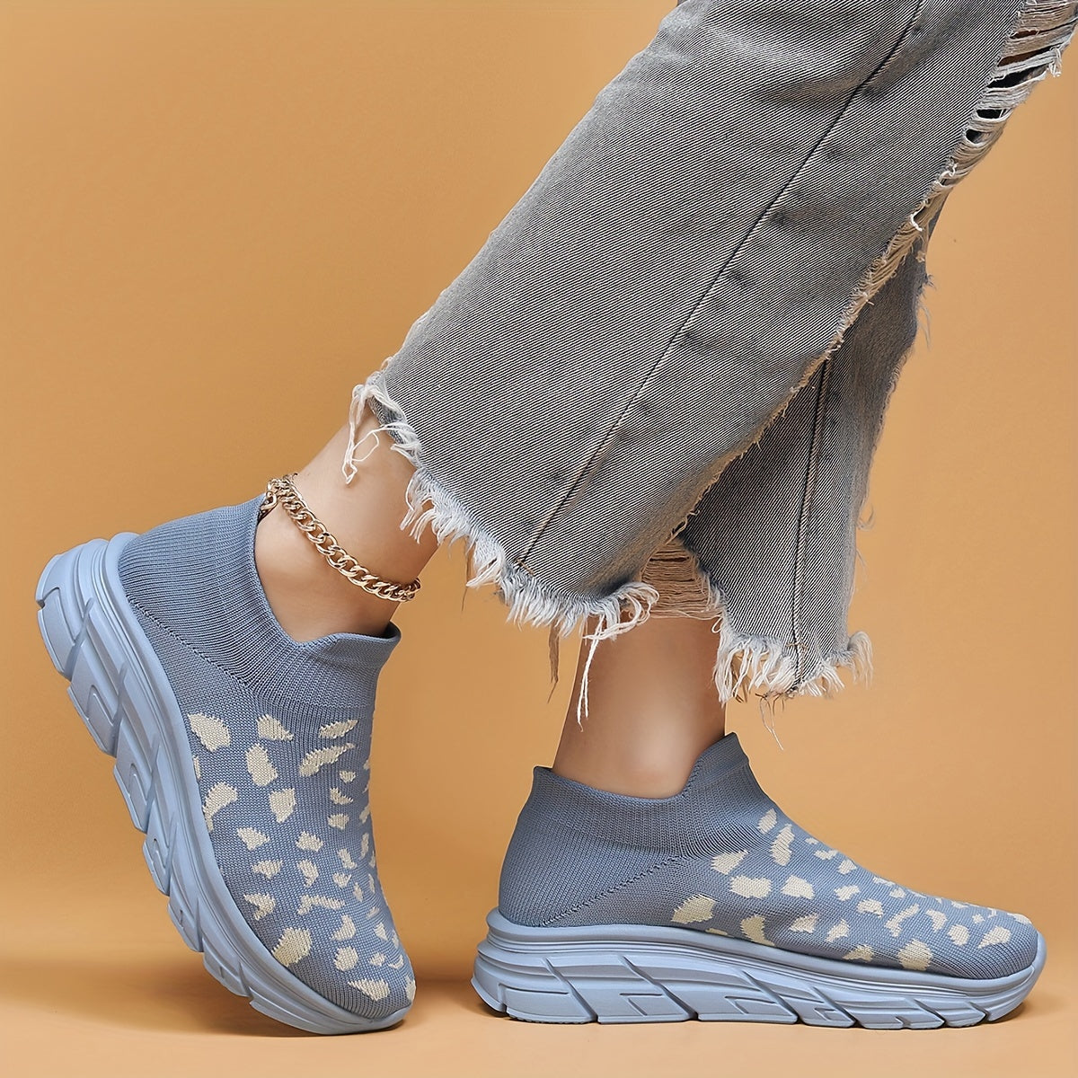 Women's Heighten Flyknit Sneakers Casual Wear Resistance Shoes