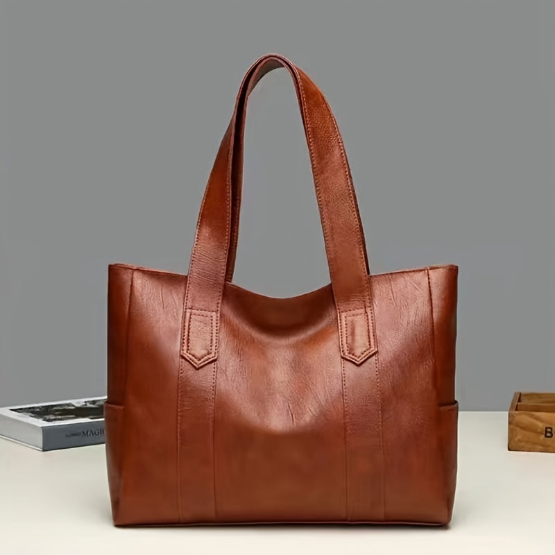 Vintage Tote Bag Large Capacity Shoulder Bag All Match