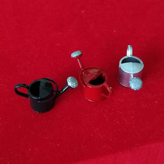 Dollhouse Watering Can Garden Tools Iron Metal Sprinkling Kettle