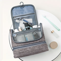 Hanging Toiletry Bag Makeup Cosmetic Travel Organizer with Bottom Compartment