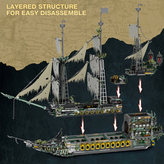 Large Sailboat Building Block Kit - Building Block Model Ornaments