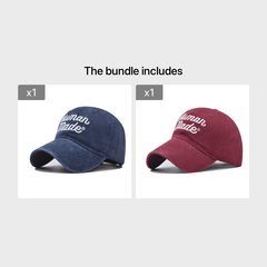 Distressed Letter Embroidery Baseball Cap for Men