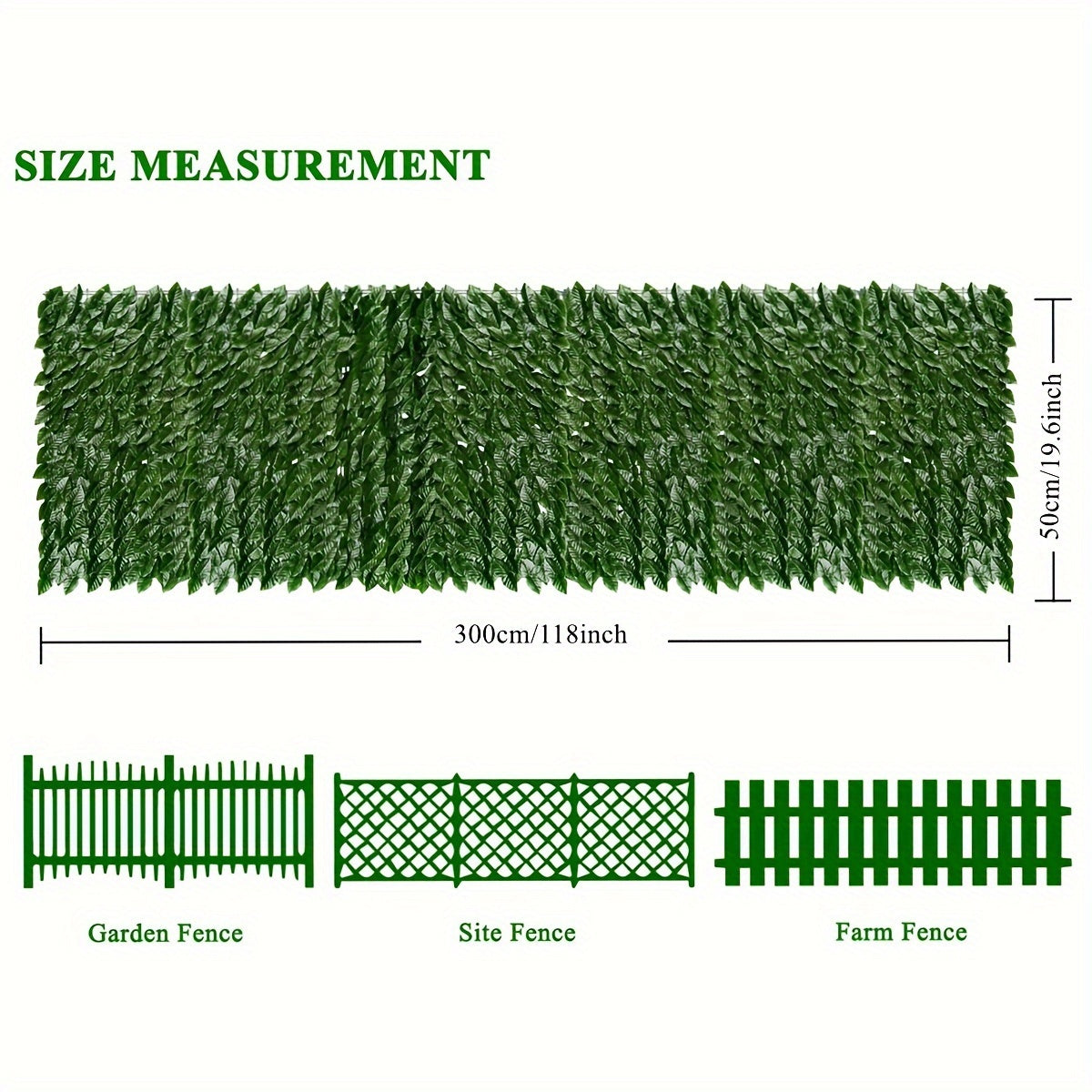 2pcs Artificial Ivy Privacy Fence Wall Screen Faux Ivy Vine Leaf Decoration