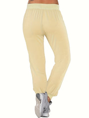 Tie Waist Jogger Pants with Pockets for Women