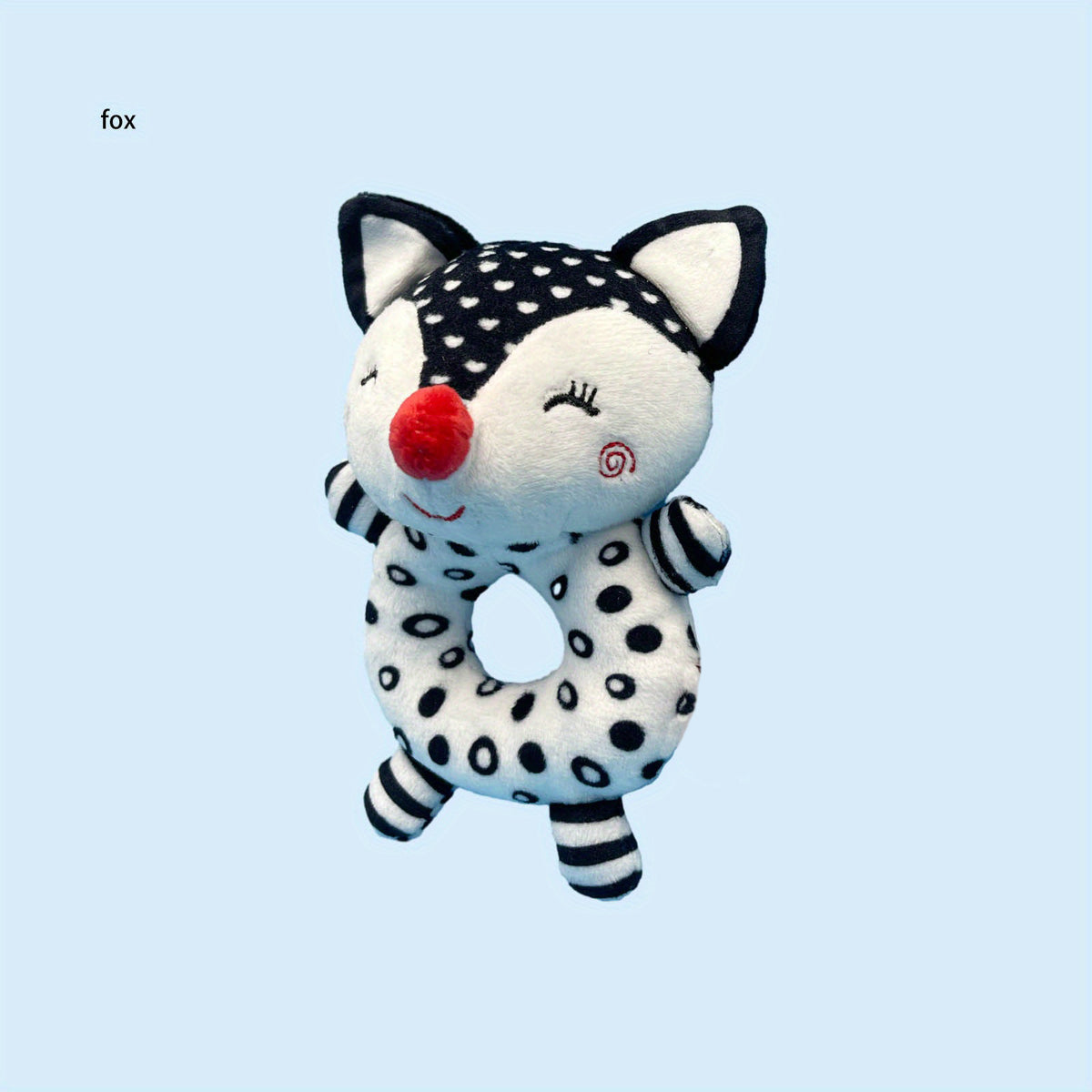 Newborn Hand Rattle Baby Toy Ringing Bell 0-1 Years Fox Elephant