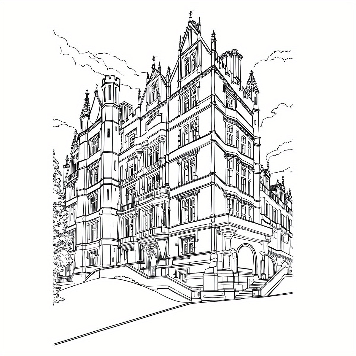 British Castles Adult Coloring Book - Great for Relaxation & Stress Relief