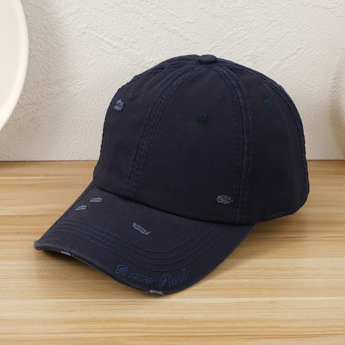 Letter Embroidery Unisex Baseball Cap Adjustable Casual Style Hat F