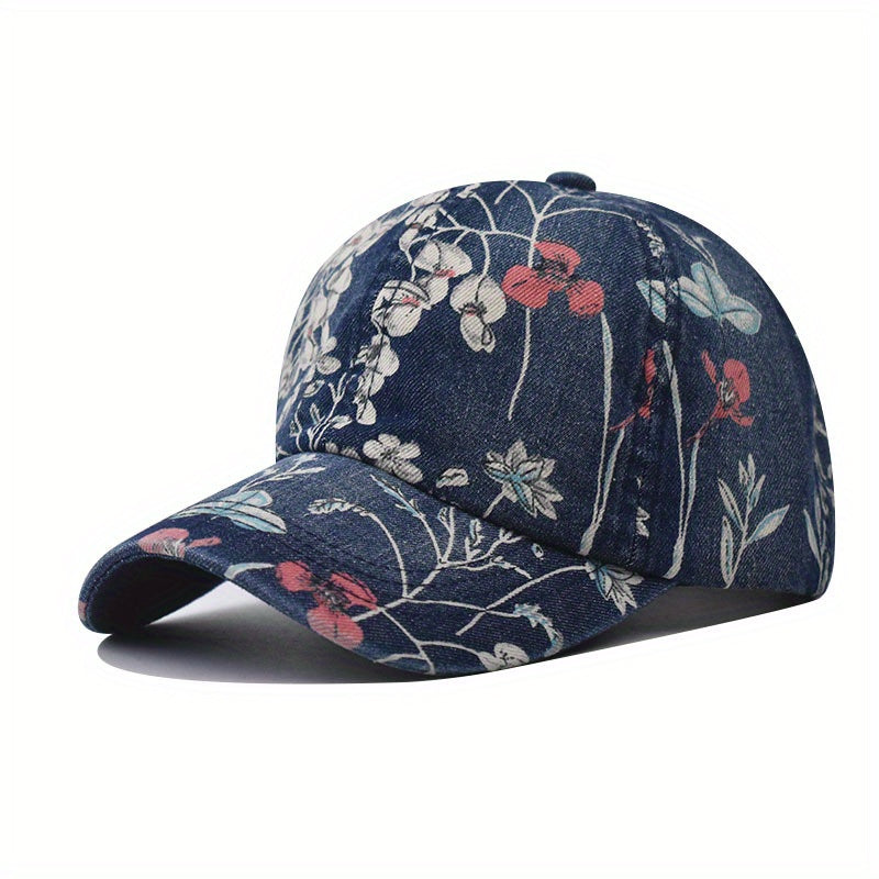 Casual Sunscreen Washed Print Cowboy Baseball Cap Hat