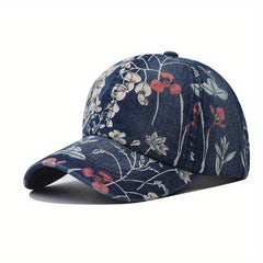 Casual Sunscreen Washed Print Cowboy Baseball Cap Hat