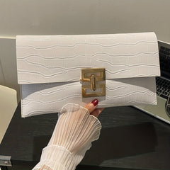 Crocodile Embossed Clutch Wallet Coin Purse for Party
