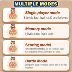 Pop Pro Toy Fidget Kids Games Toys Light Up Handheld Board Console Toys