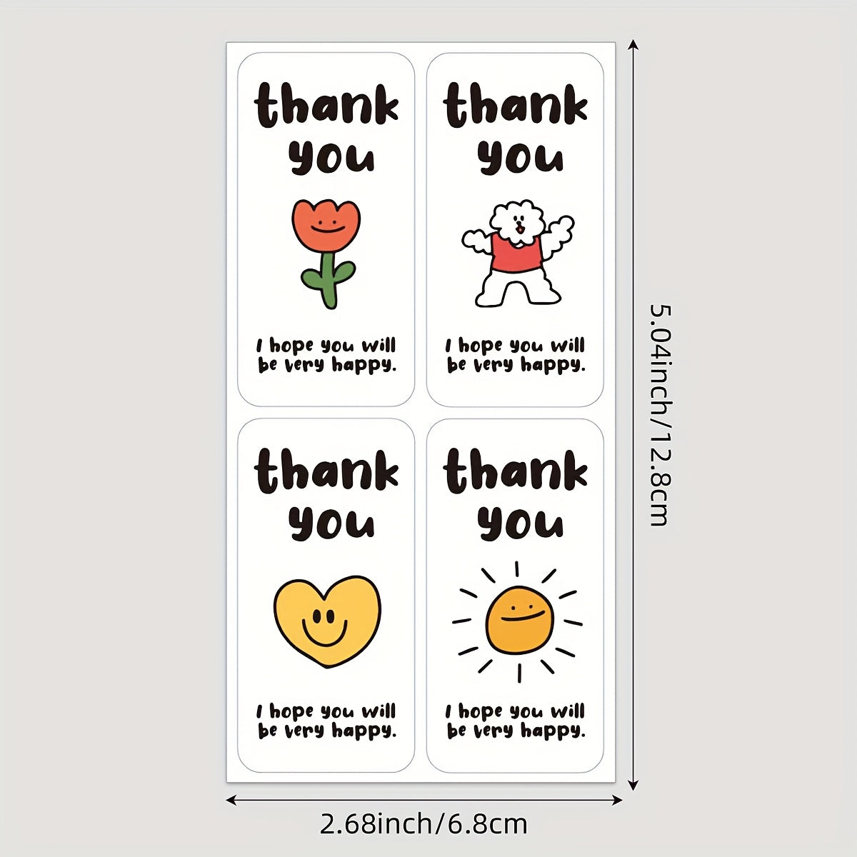 5 Cute Doodle Stickers for DIY Seals
