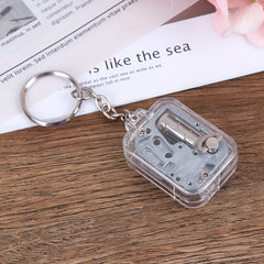 Music Box Keychain DIY Mechanical Metal Clockwork Gift