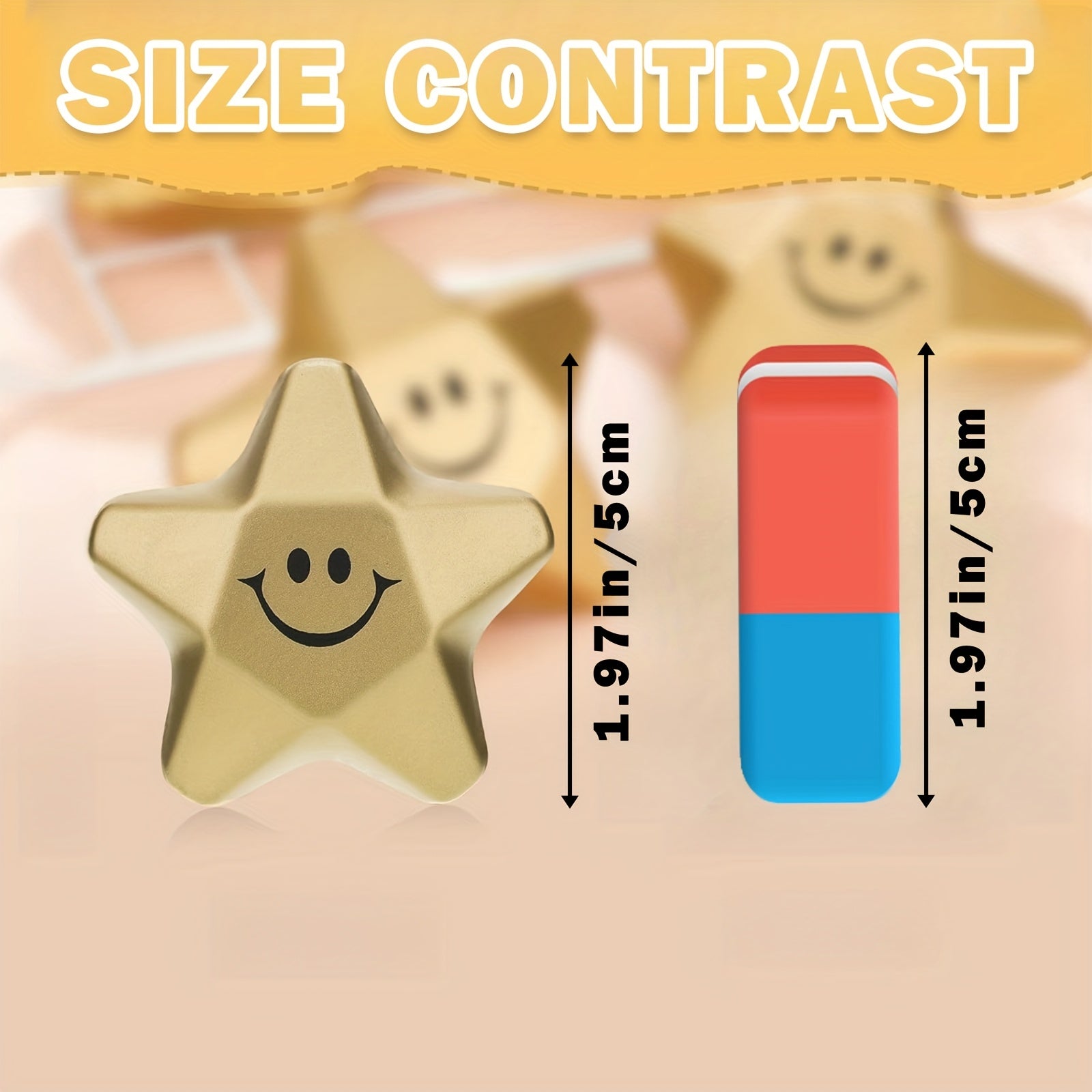 Star Stress Balls Mini Foam Balls for Stress Relief