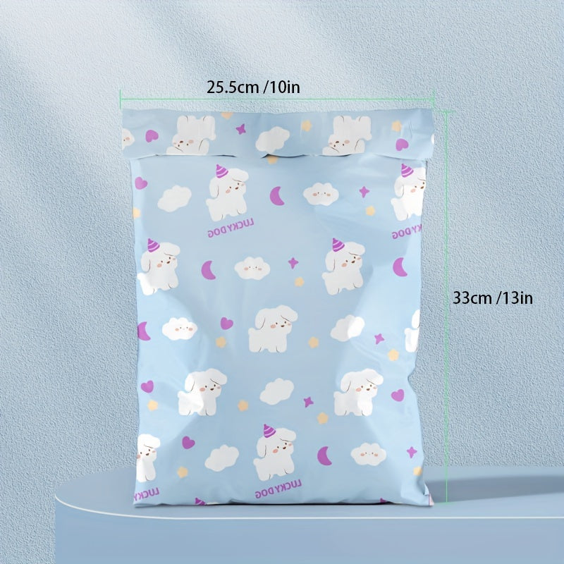 20pcs Double Sided Word Printing Express Bag 12 Silk Thickened Packaging Bag