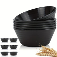 6 PCS Unbreakable Cereal Bowls 36 OZ 50OZ Soup Bowl Sets BPA Eco Friendly Bowl