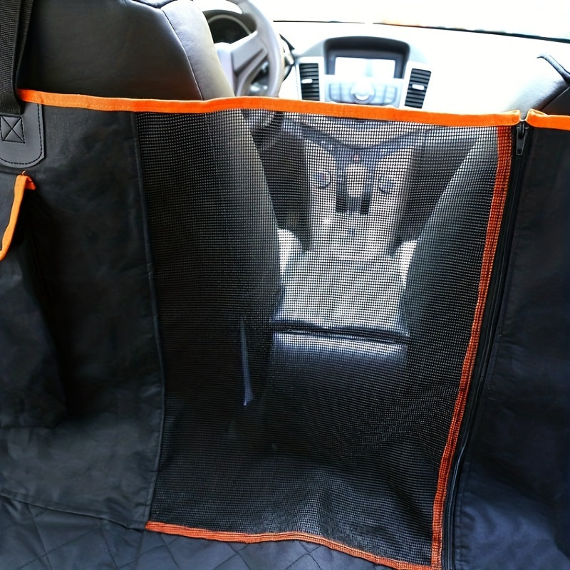 Waterproof Dog Car Seat Cover with Mesh Breathable Design