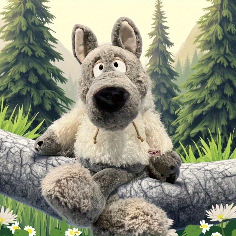 Little Wolf Plush Slipper Soft Cuddly Gift